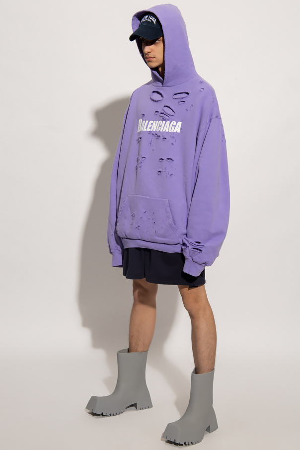 SchaferandweinerShops Serbia will debut at Nike Sportswear retailers on April 8 Purple Sweatshirt with faded effect Balenciaga